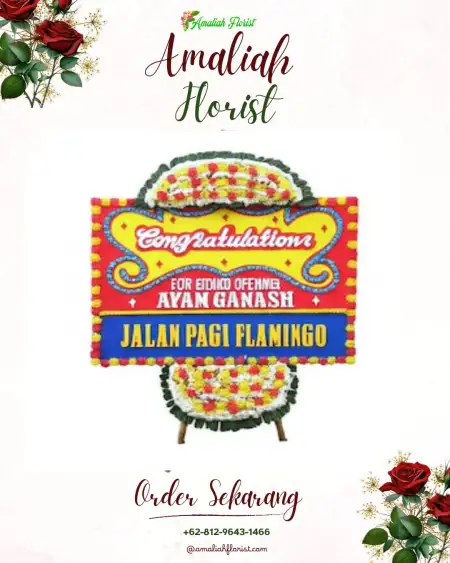 Sewa Papan Bunga Silinda