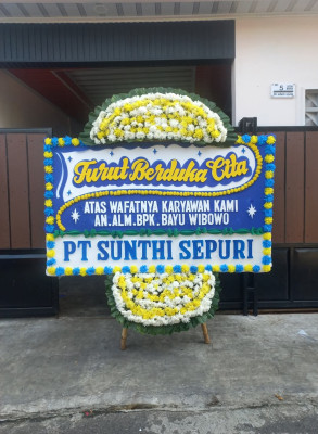 Papan Bunga Duka di Silinda
